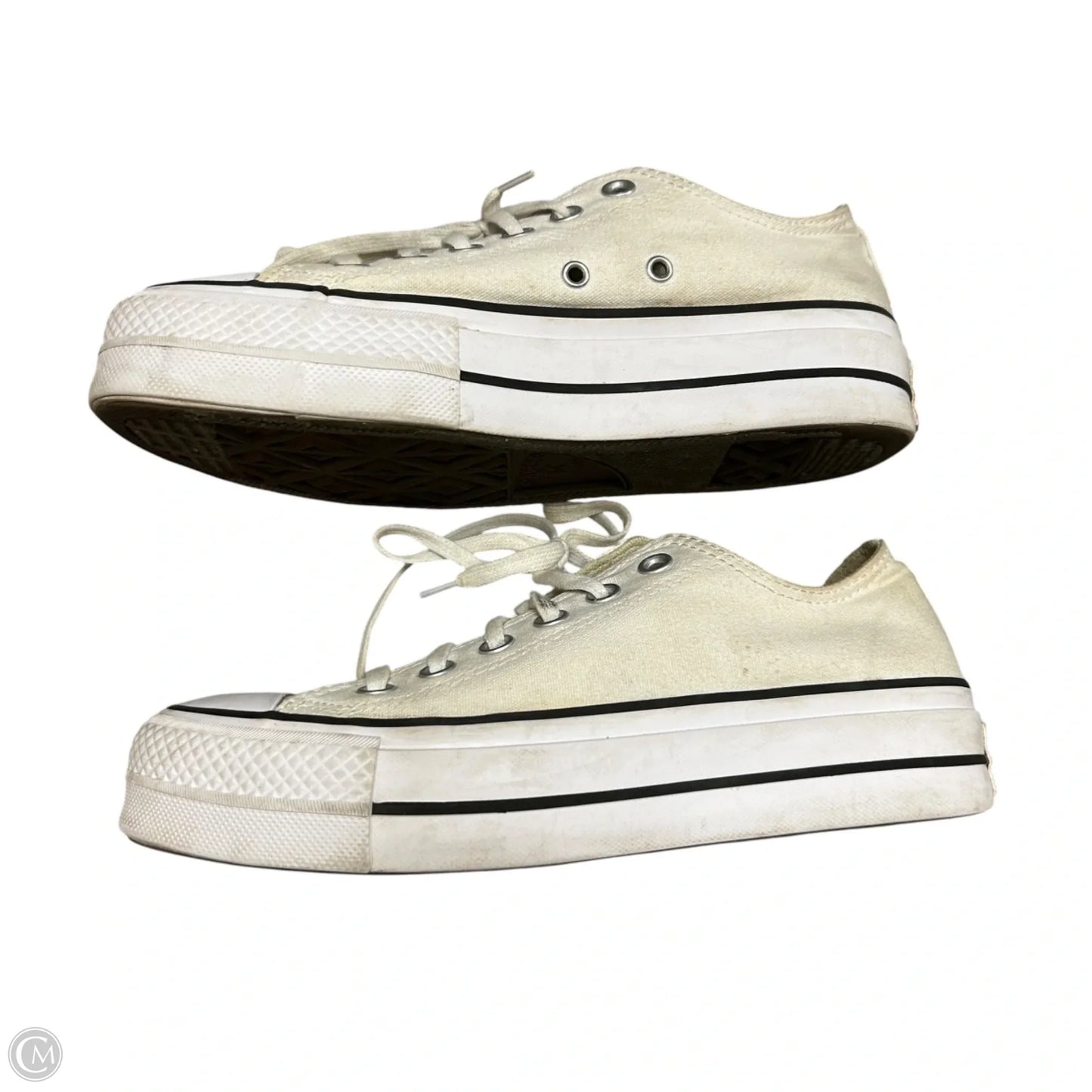 Shoes Sneakers Platform By Converse In Cream, Size: 7