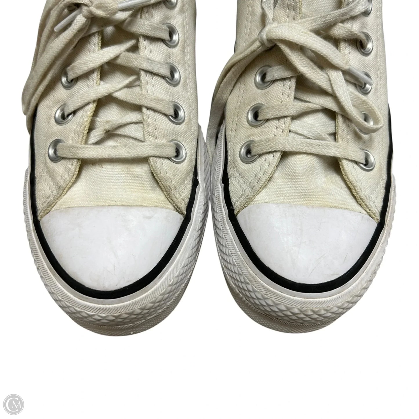 Shoes Sneakers Platform By Converse In Cream, Size: 7