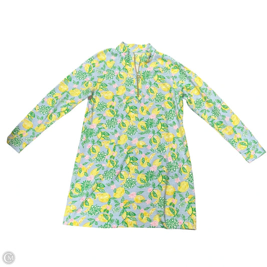 Dress Designer By Lilly Pulitzer In Blue & Yellow, Size: Xl