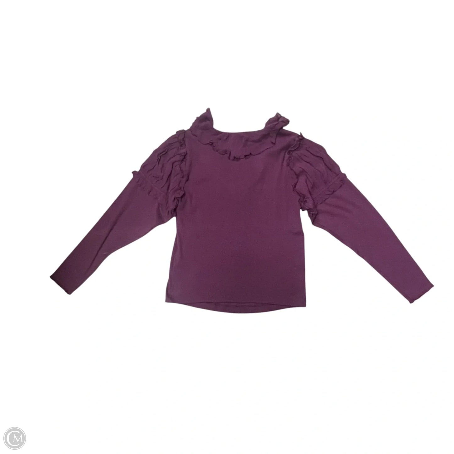 Top Long Sleeve By Anthropologie In Purple, Size: Xl