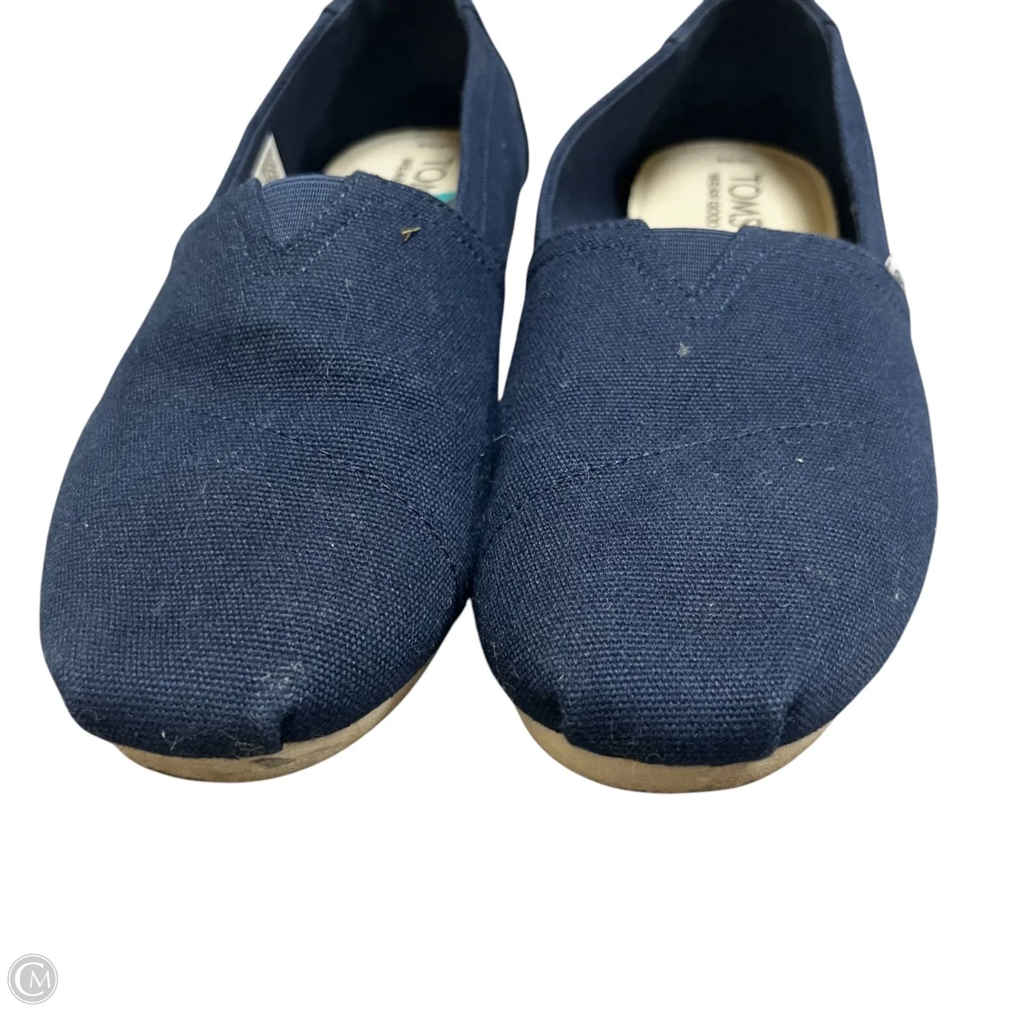 Shoes Flats By Toms In Navy, Size: 8