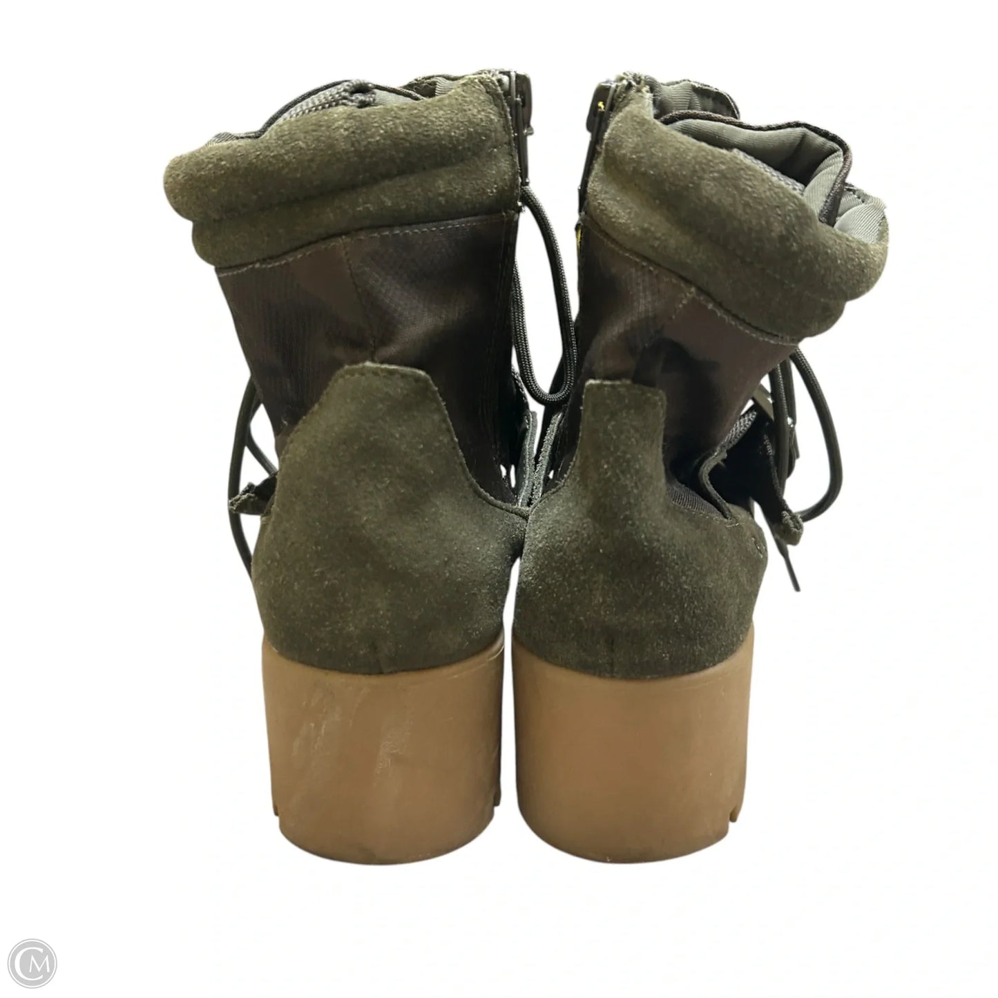 Boots Ankle Heels By Steve Madden In Green, Size: 9