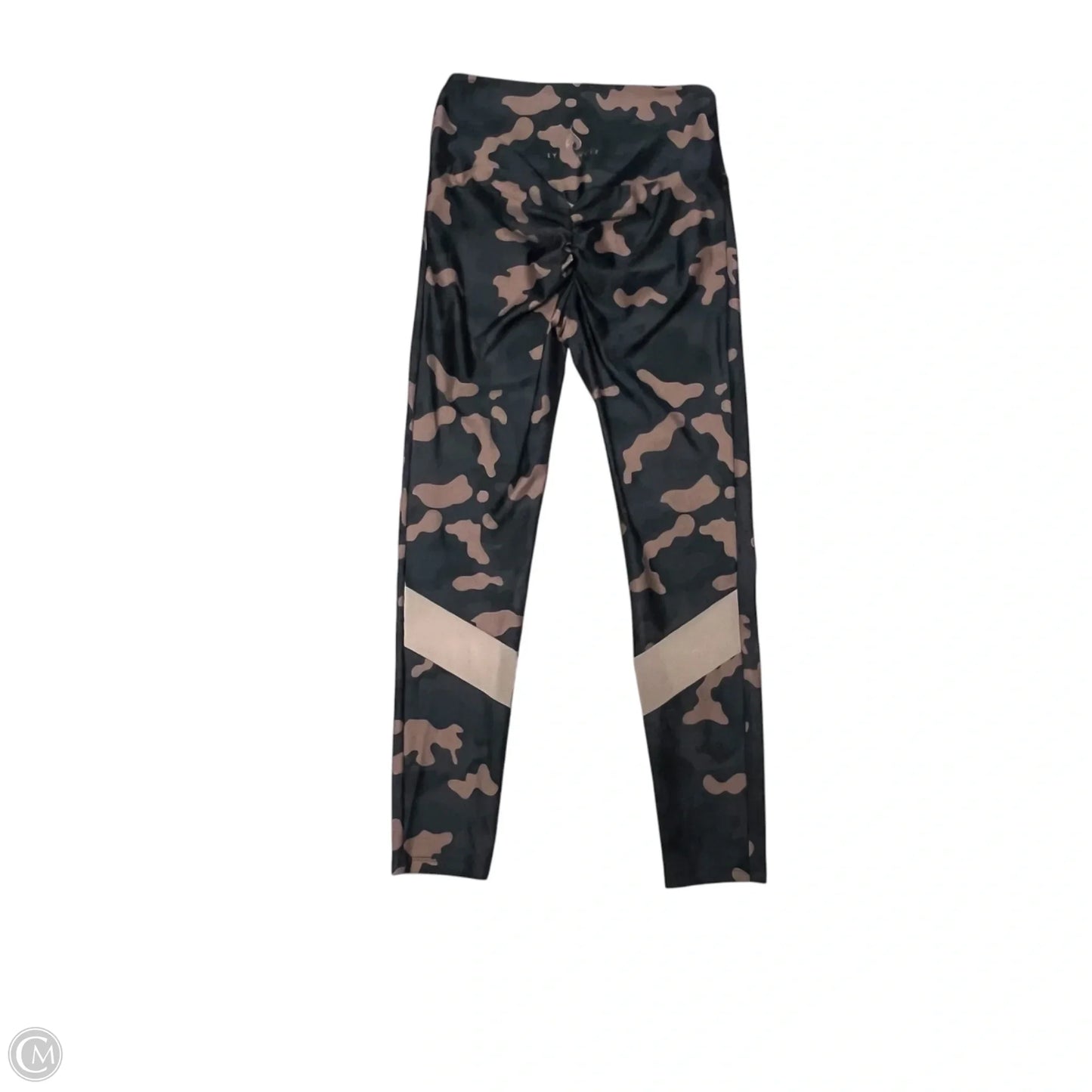 Athletic Leggings By Ryderwear In Black & Brown, Size: M
