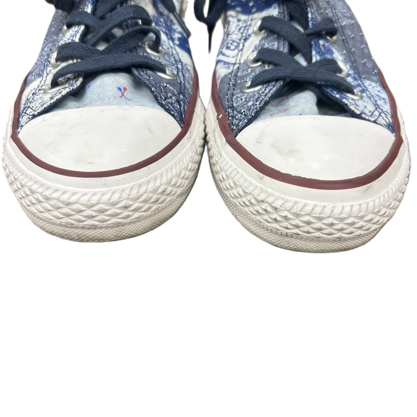 Blue Denim Shoes Sneakers By Converse, Size: 8
