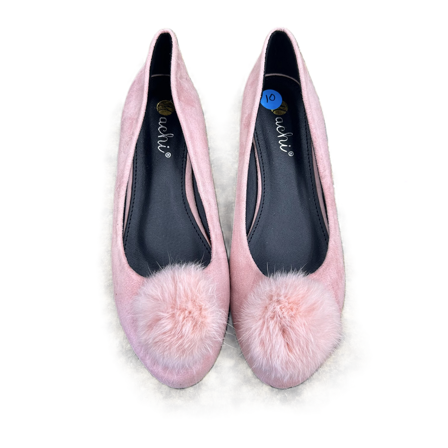 Pink Shoes Flats By Machi, Size: 10