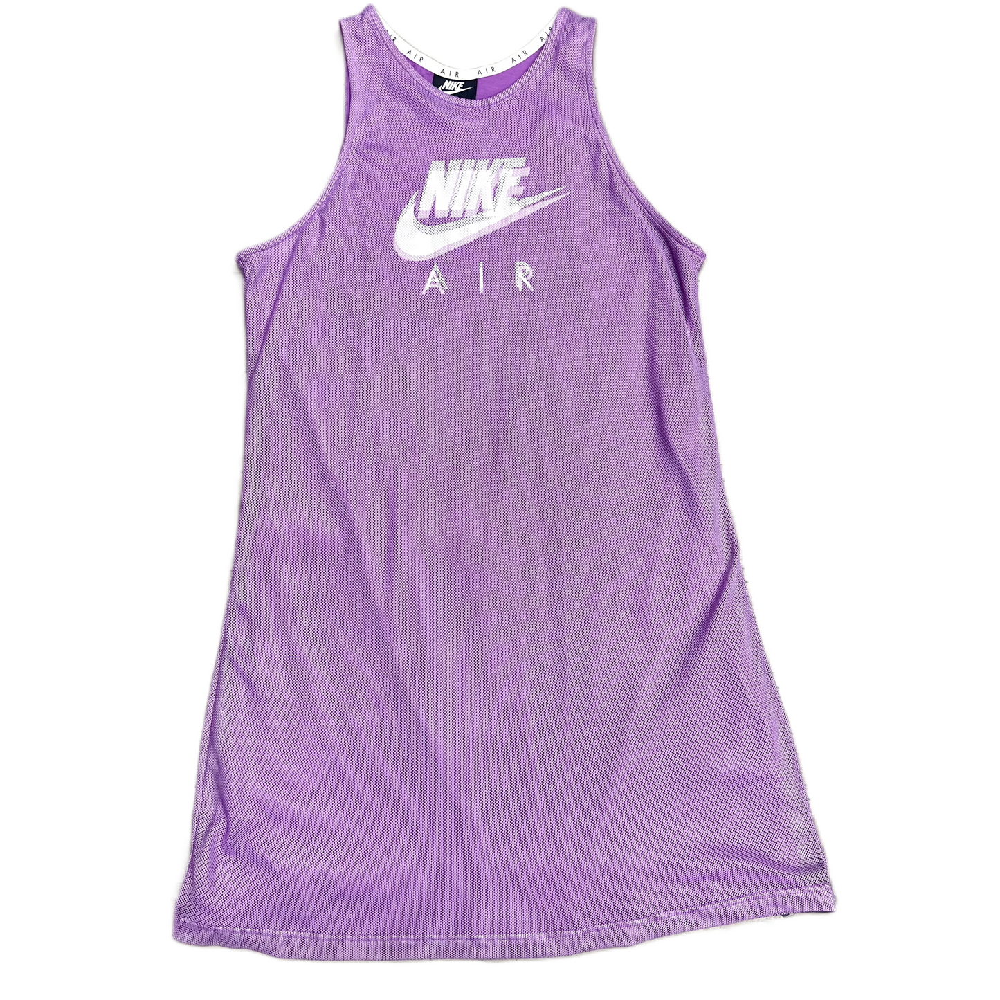 Purple & White Athletic Dress By Nike Apparel, Size: M