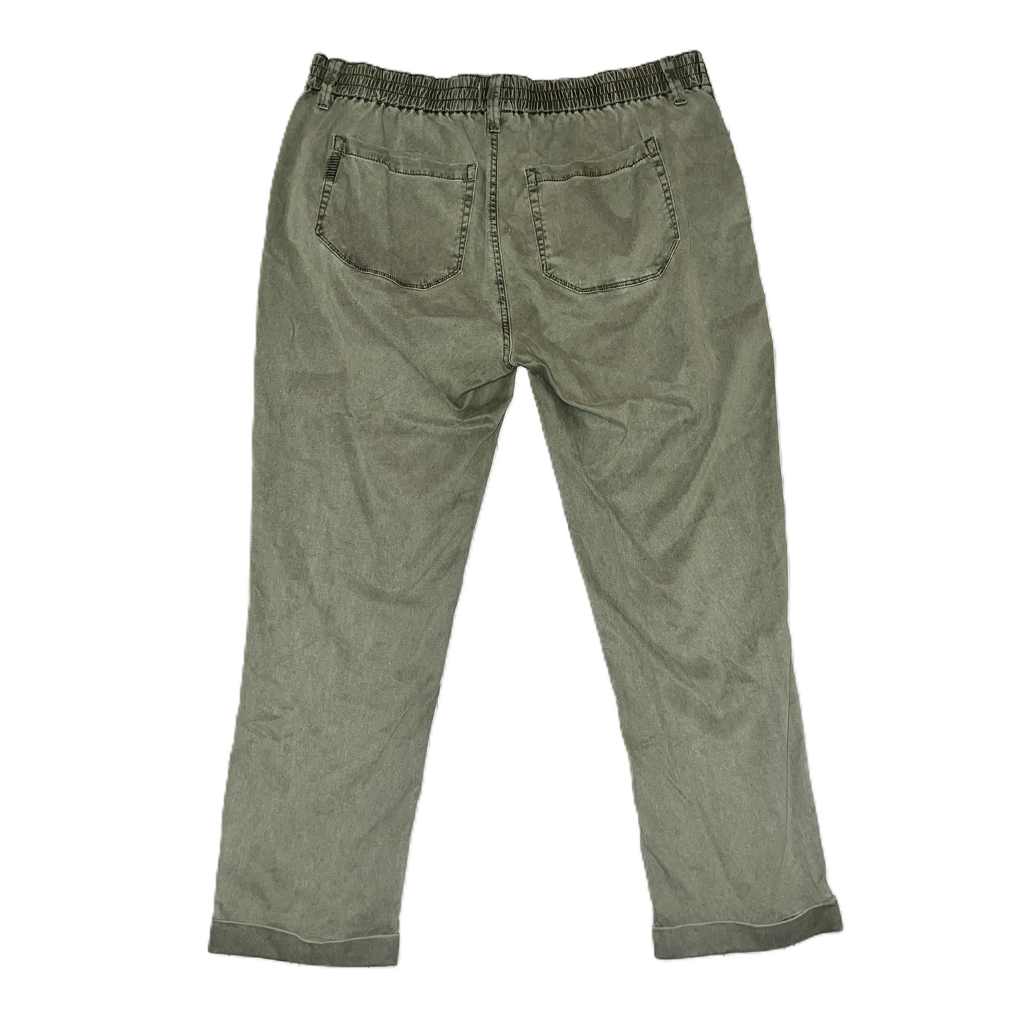 Pants Cropped By Paige In Green, Size: 14