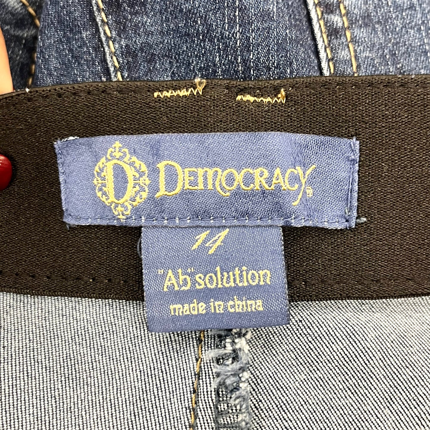 Pants Cropped By Democracy In Blue, Size: 14