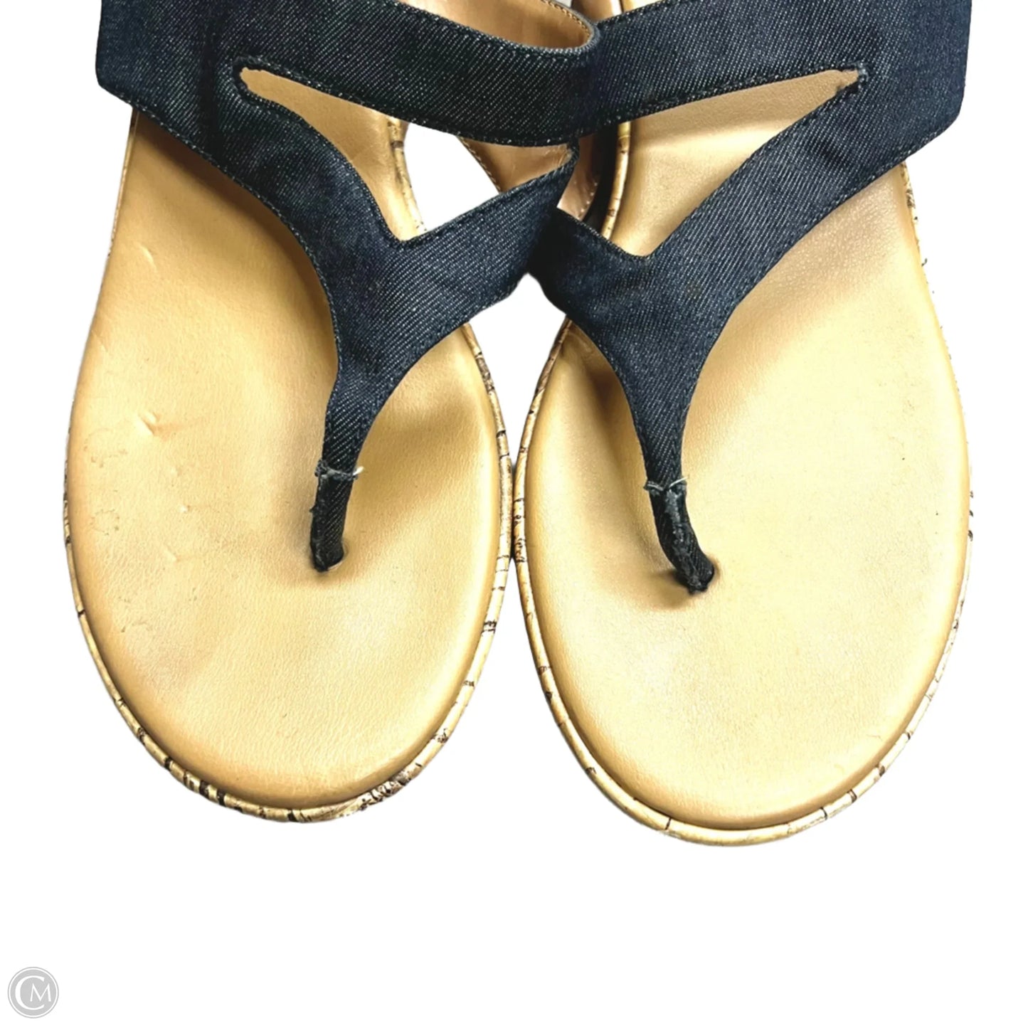 Sandals Heels Wedge By Style And Company In Animal Print, Size: 10