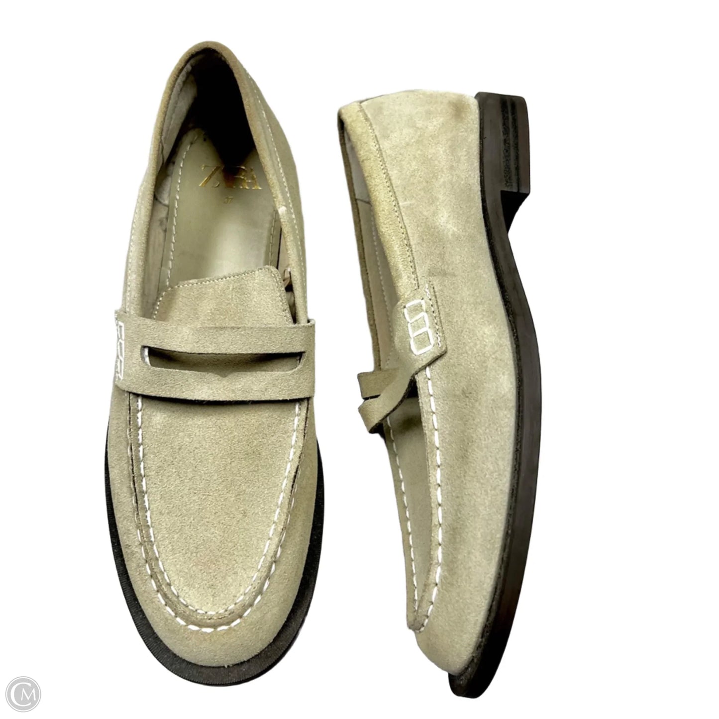 Shoes Flats By Zara In Taupe, Size: 6.5