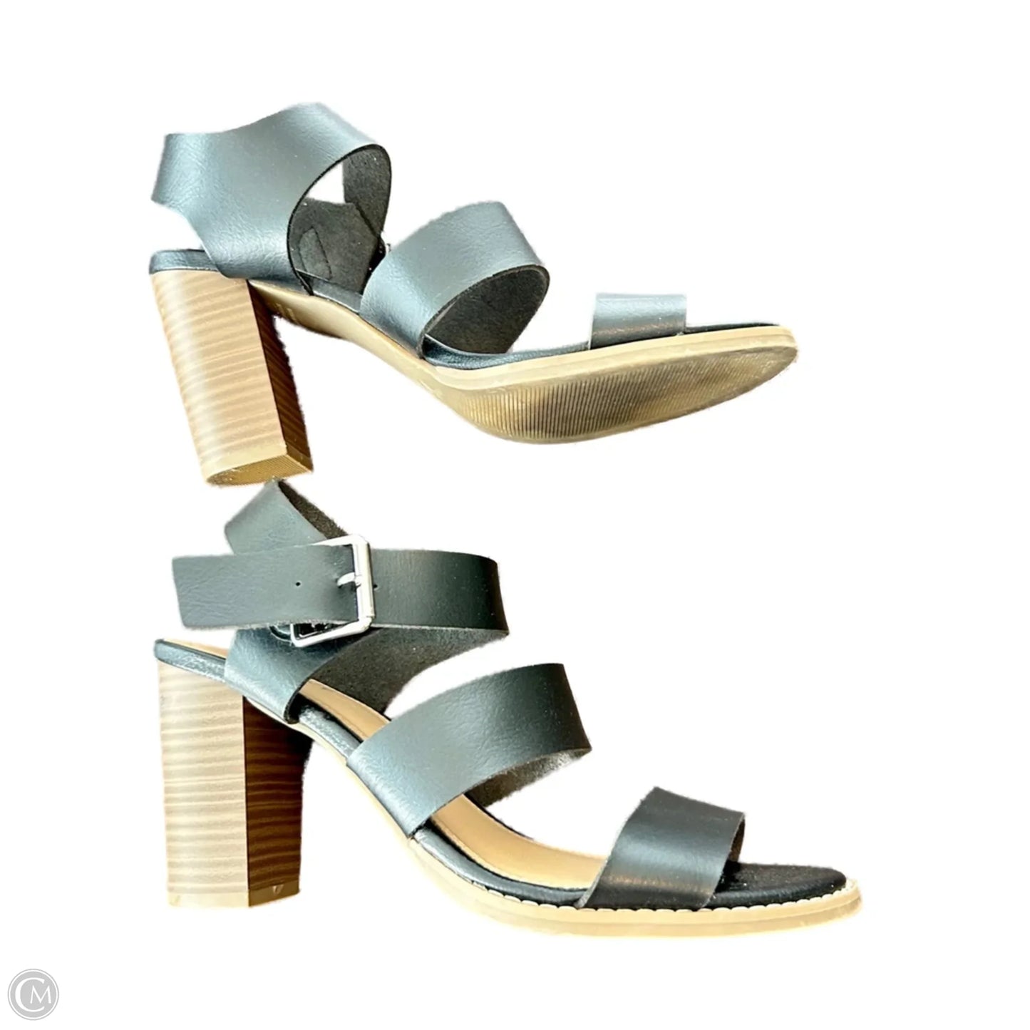 Sandals Heels Block By Old Navy In Black, Size: 7.5