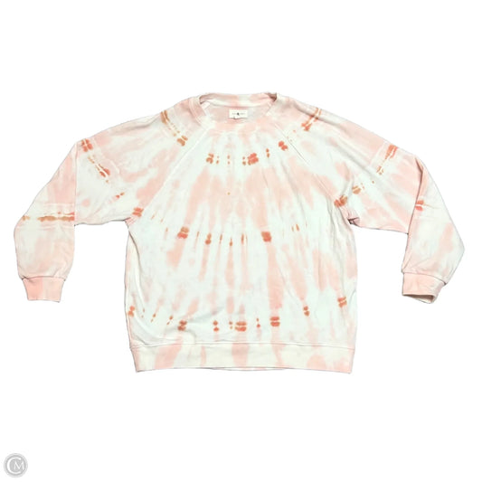 Sweatshirt Crewneck By Lou And Grey In Orange & Pink, Size: Xs