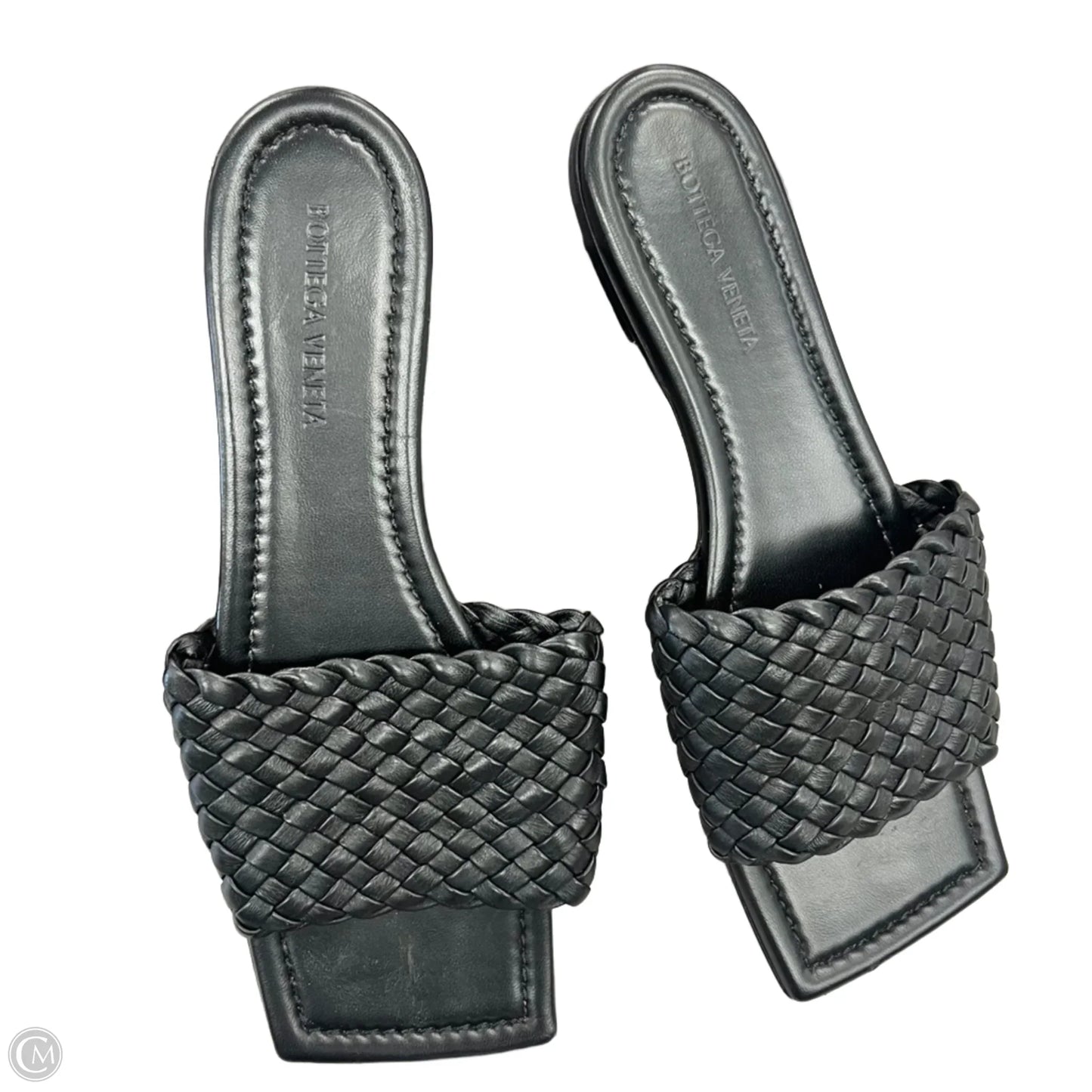 Sandals Luxury Designer By Bottega Veneta In Black, Size: 9.5