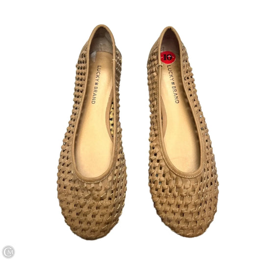 Shoes Flats By Lucky Brand In Tan, Size: 10