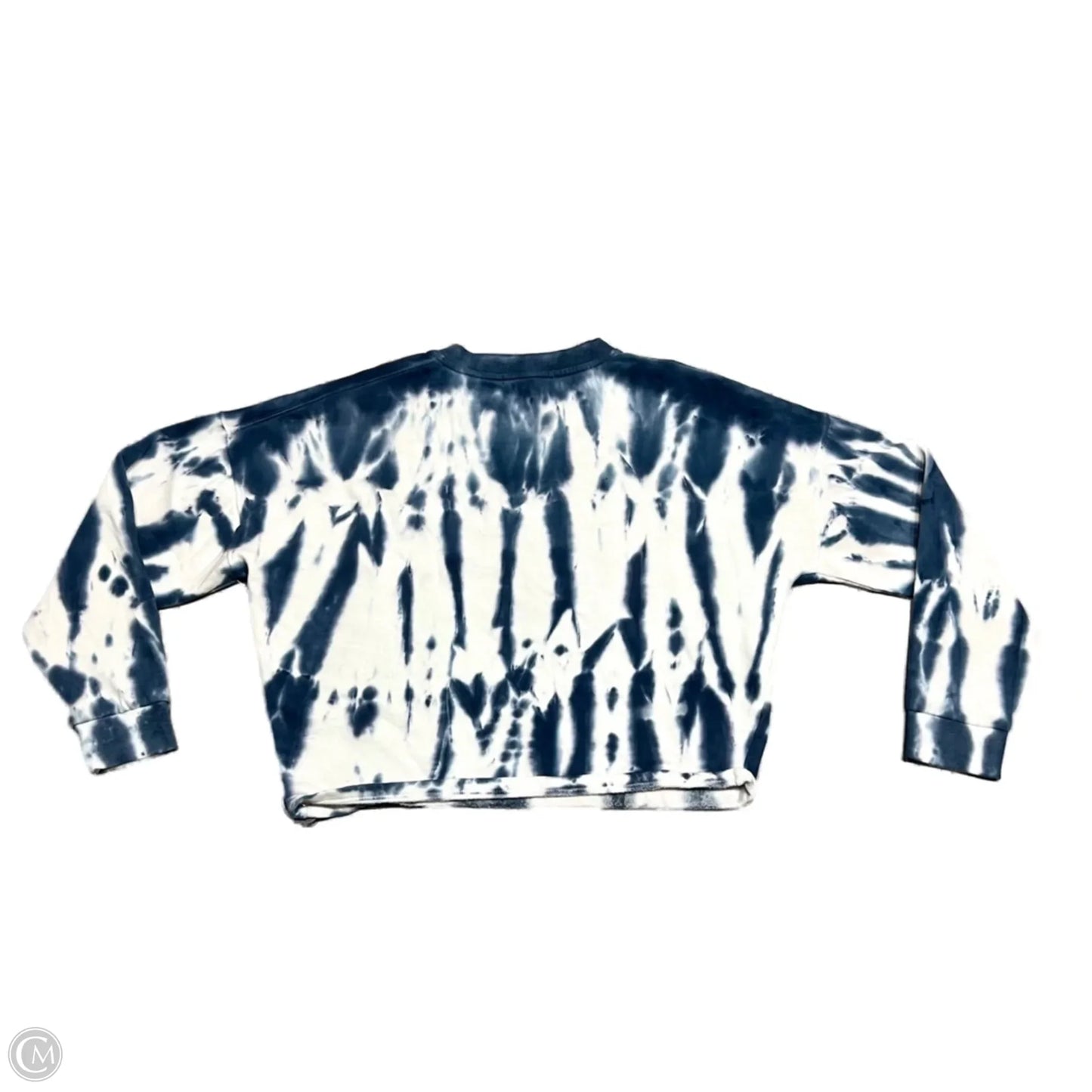 Sweatshirt Crewneck By Banana Republic In Blue & White, Size: Xs