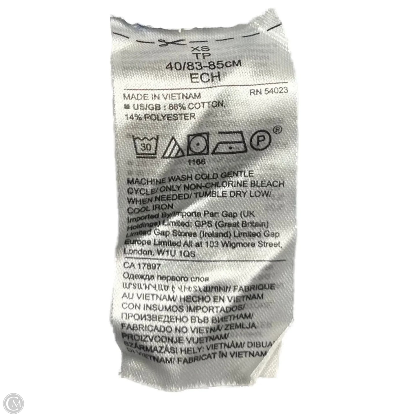 Sweatshirt Crewneck By Banana Republic In Blue & White, Size: Xs