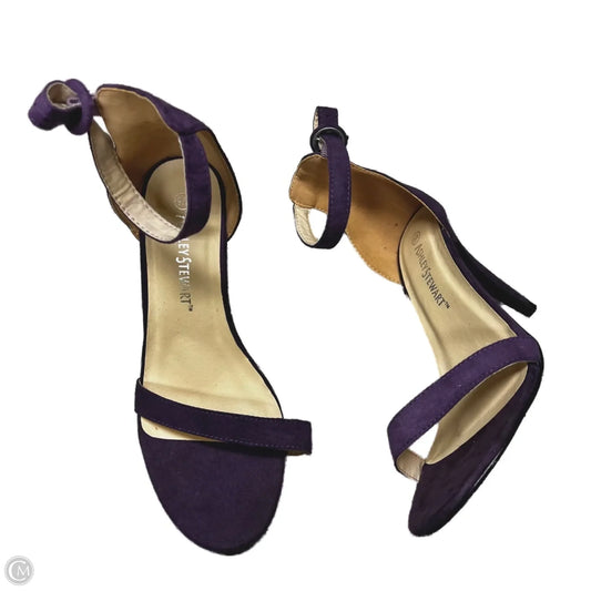 Sandals Heels Stiletto By Ashley Stewart In Purple, Size: 9