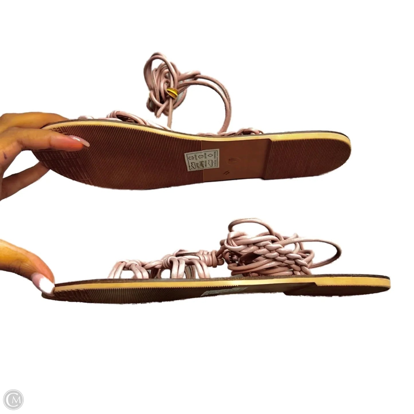 Sandals Flats By Asos In Pink, Size: 7