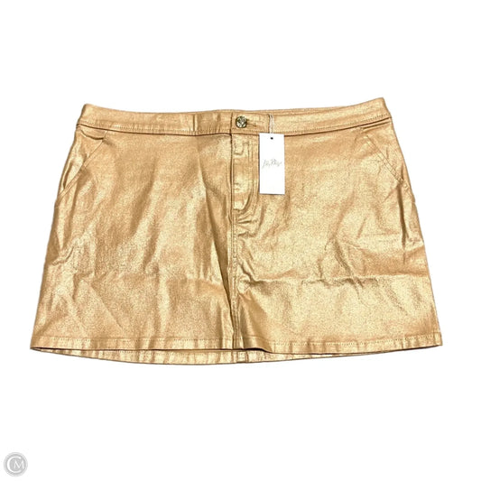Skirt Designer By Lilly Pulitzer In Gold, Size: 0