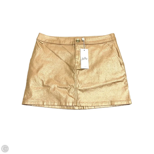 Skirt Designer By Lilly Pulitzer In Gold, Size: 0