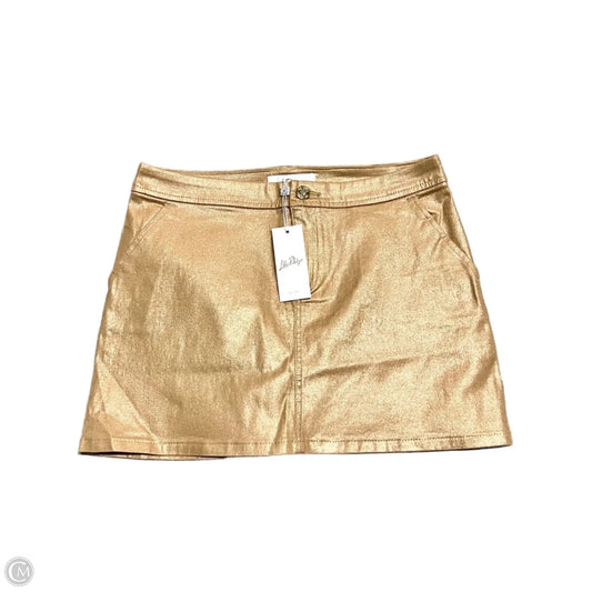 Skirt Designer By Lilly Pulitzer In Gold, Size: 0