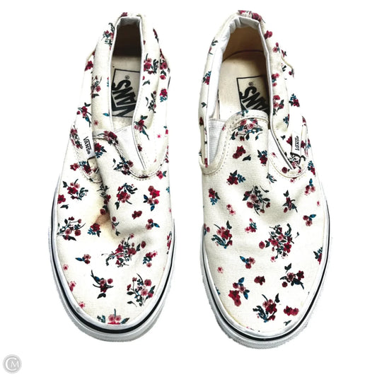 Shoes Sneakers By Vans In Floral Print, Size: 8