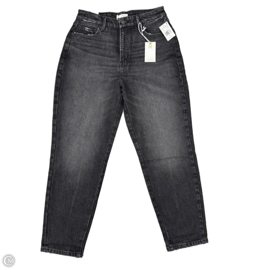 Jeans Cropped By Good American In Black Denim, Size: 2