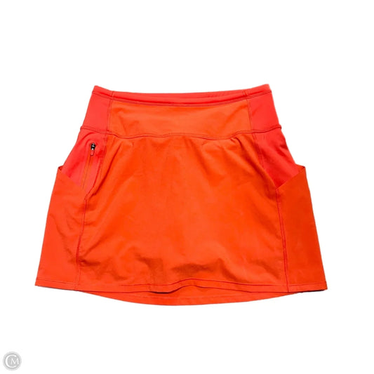 Athletic Skort By Athleta In Orange, Size: Xxs