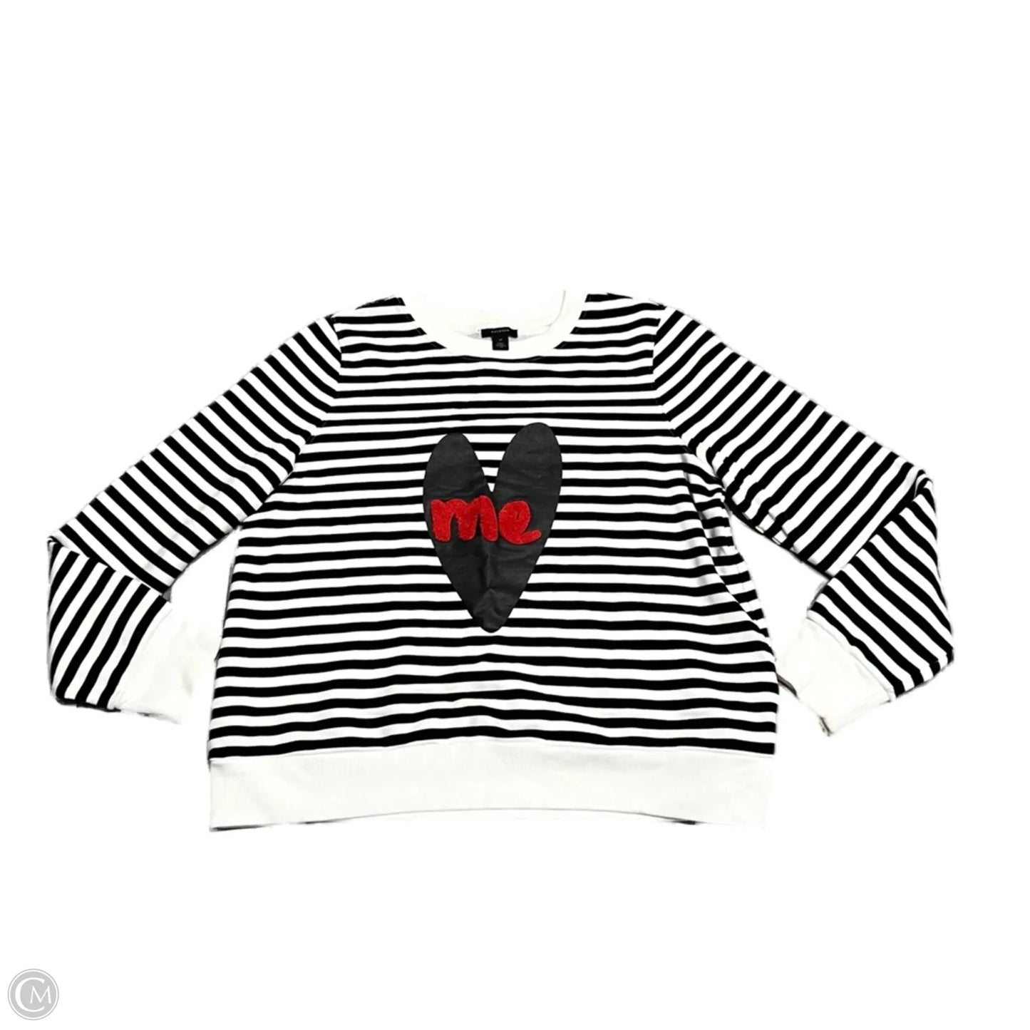 Sweater By Halogen In Black & White, Size: Xl