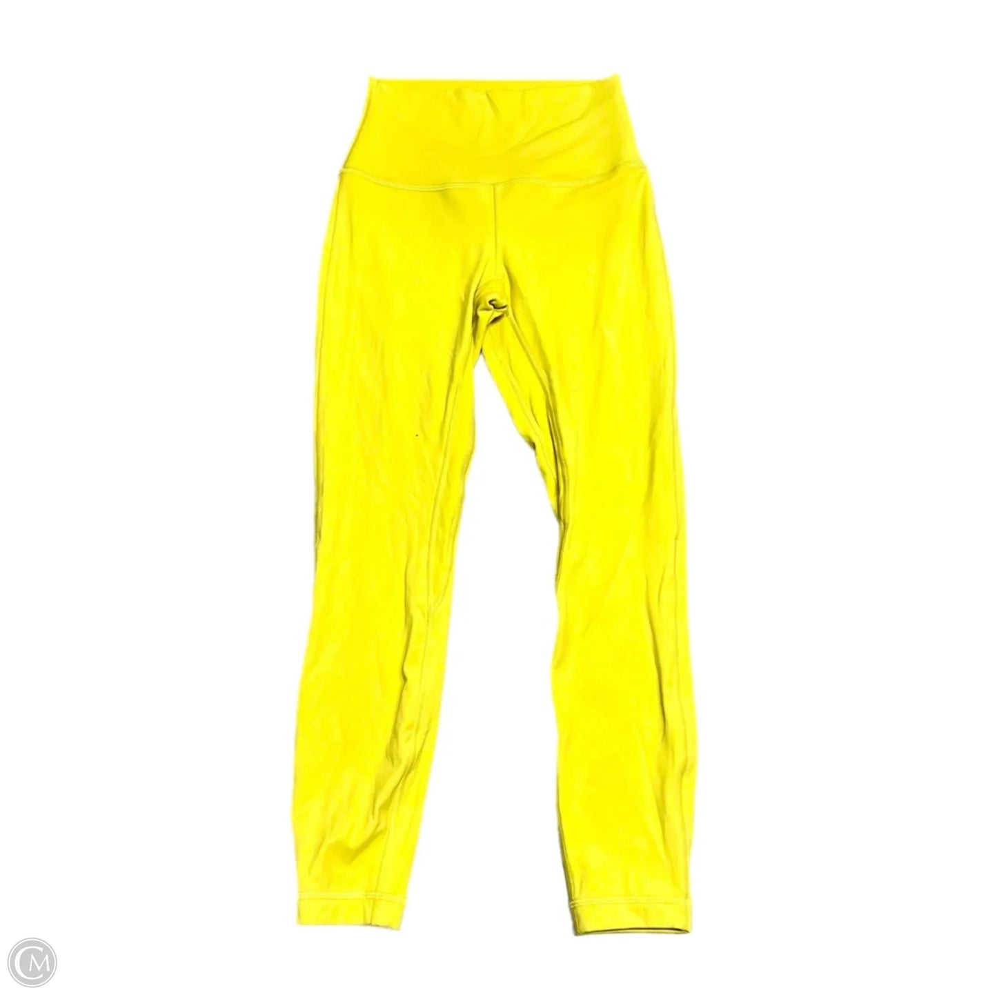 Athletic Leggings By Lululemon In Yellow, Size: 4