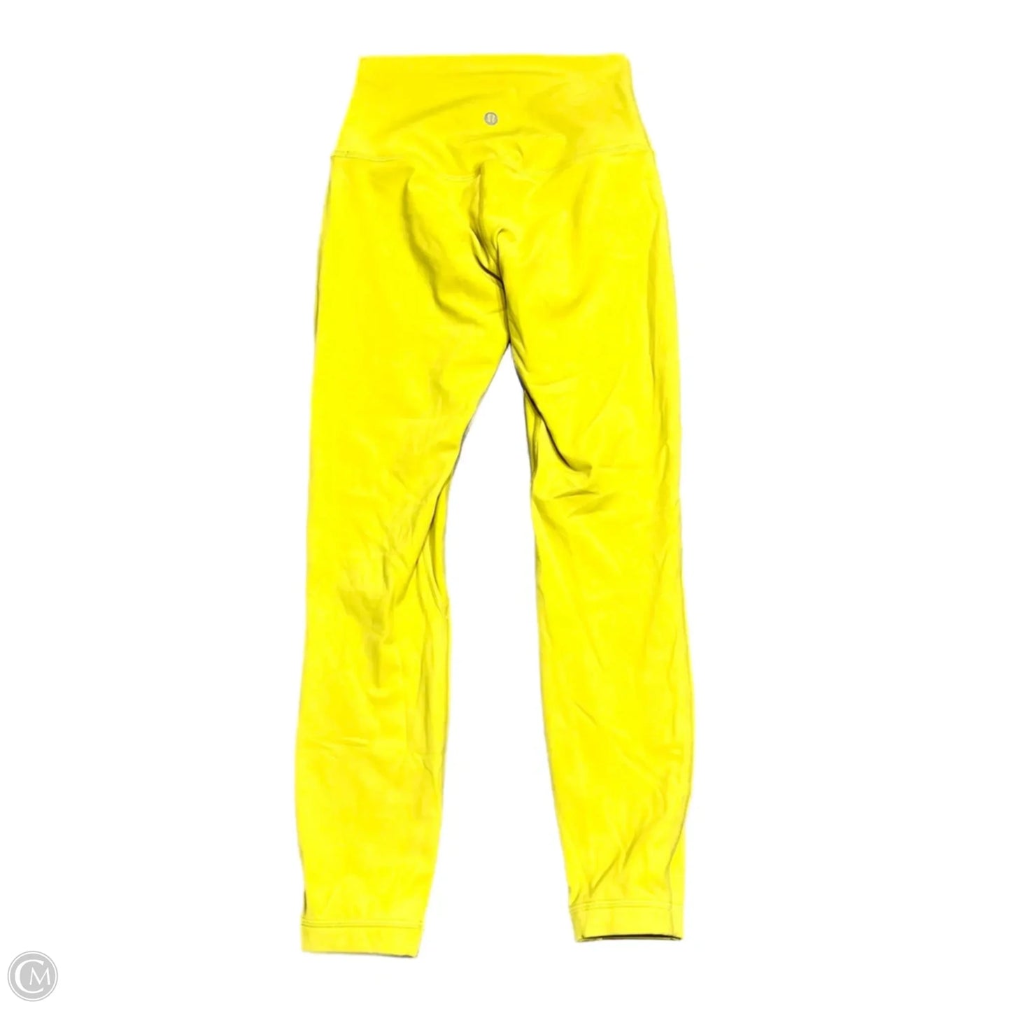 Athletic Leggings By Lululemon In Yellow, Size: 4