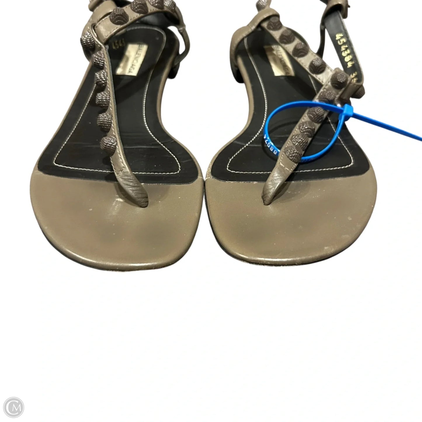 Sandals Luxury Designer By Balenciaga In Grey, Size: 5.5