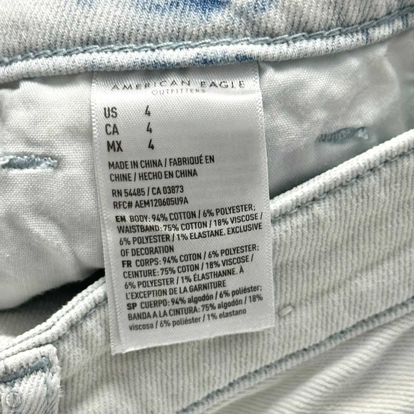 Shorts By American Eagle In Blue Denim, Size: 4