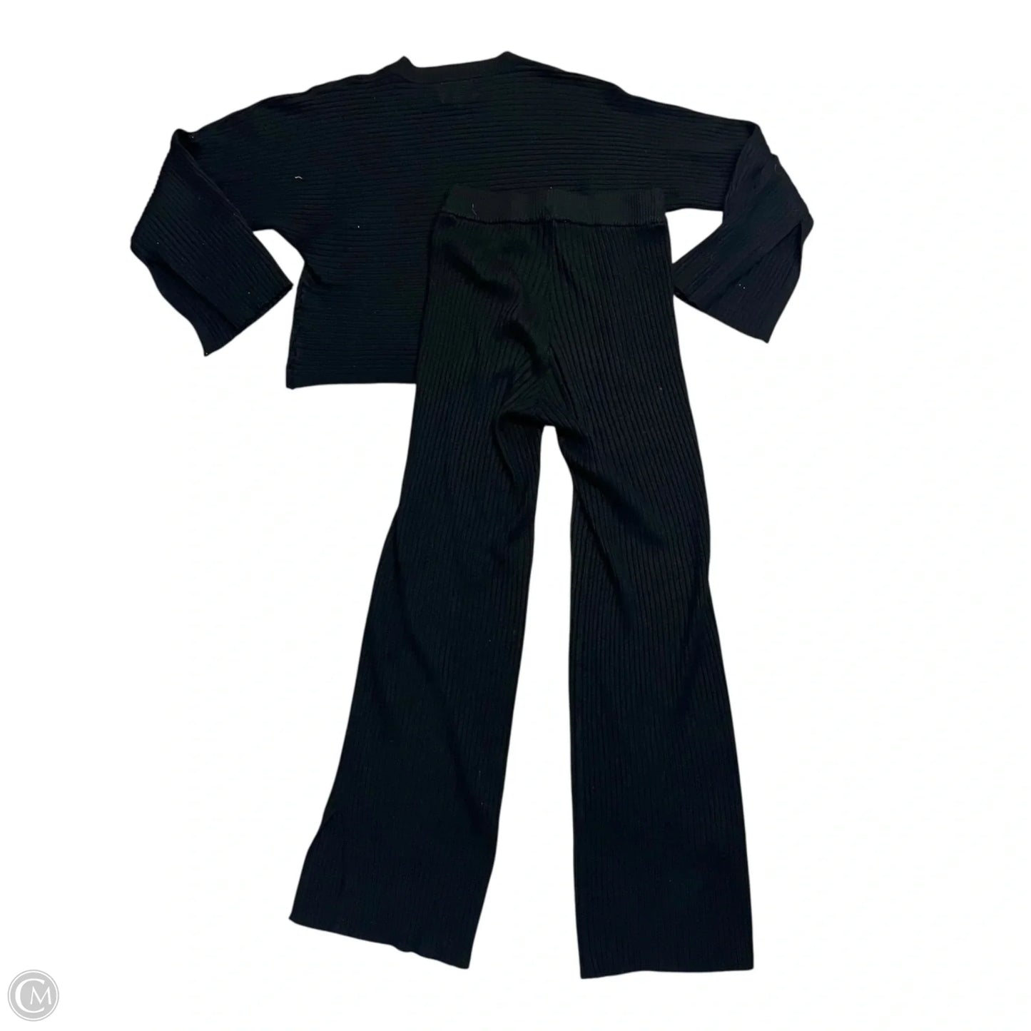 Pants Set 2pc By Pink Rose In Black, Size: S