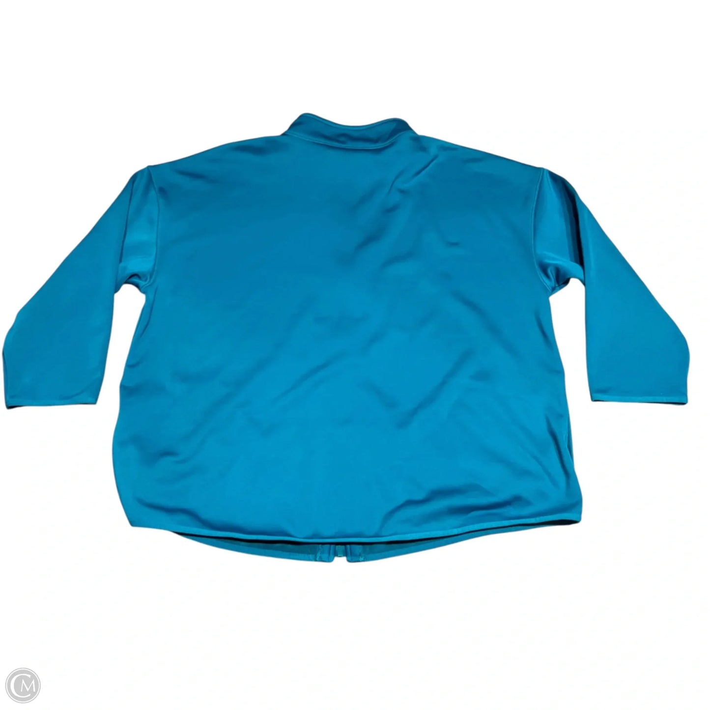 Athletic Jacket By Talbots In Teal, Size: 3x
