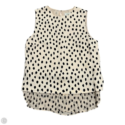 Top Sleeveless Designer By Kate Spade In Black & Pink, Size: Xs