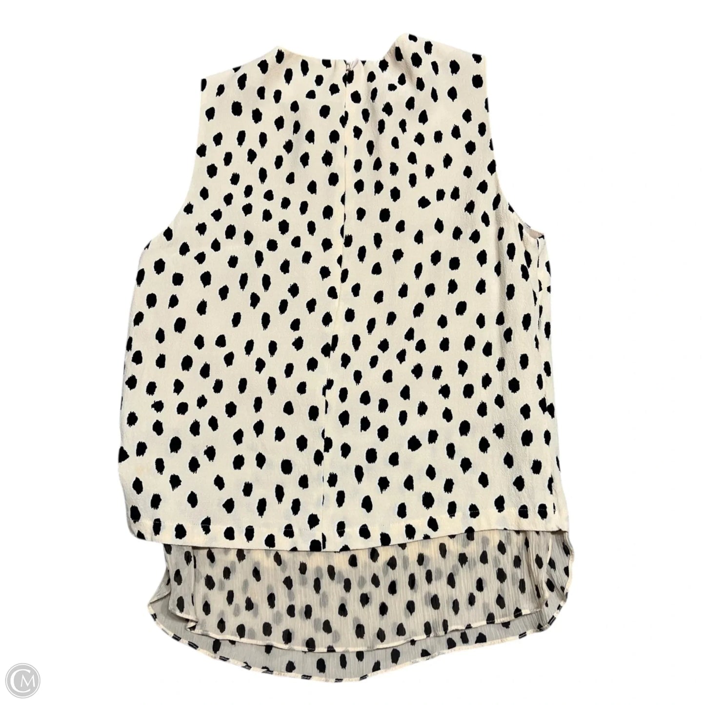 Top Sleeveless Designer By Kate Spade In Black & Pink, Size: Xs