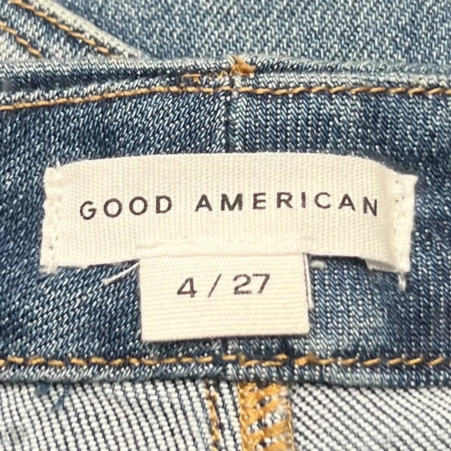 Jeans Skinny By Good American In Blue Denim, Size: 4
