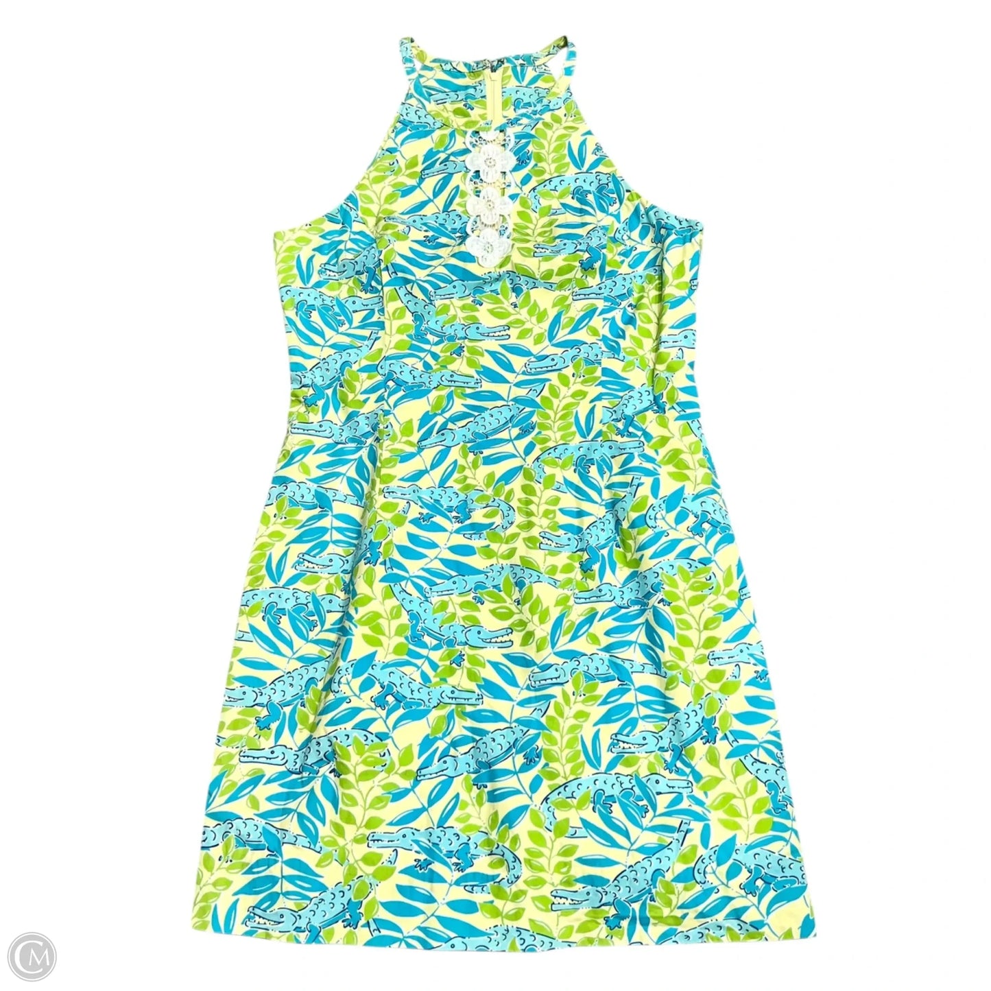 Dress Designer By Lilly Pulitzer In Blue & Green, Size: S