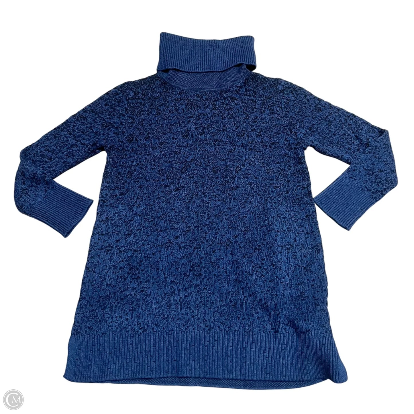 Sweater By Marla Wayne In Black & Blue, Size: L