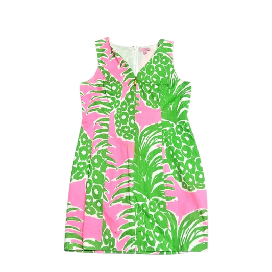 Dress Designer By Lilly Pulitzer In Green & Pink, Size: M