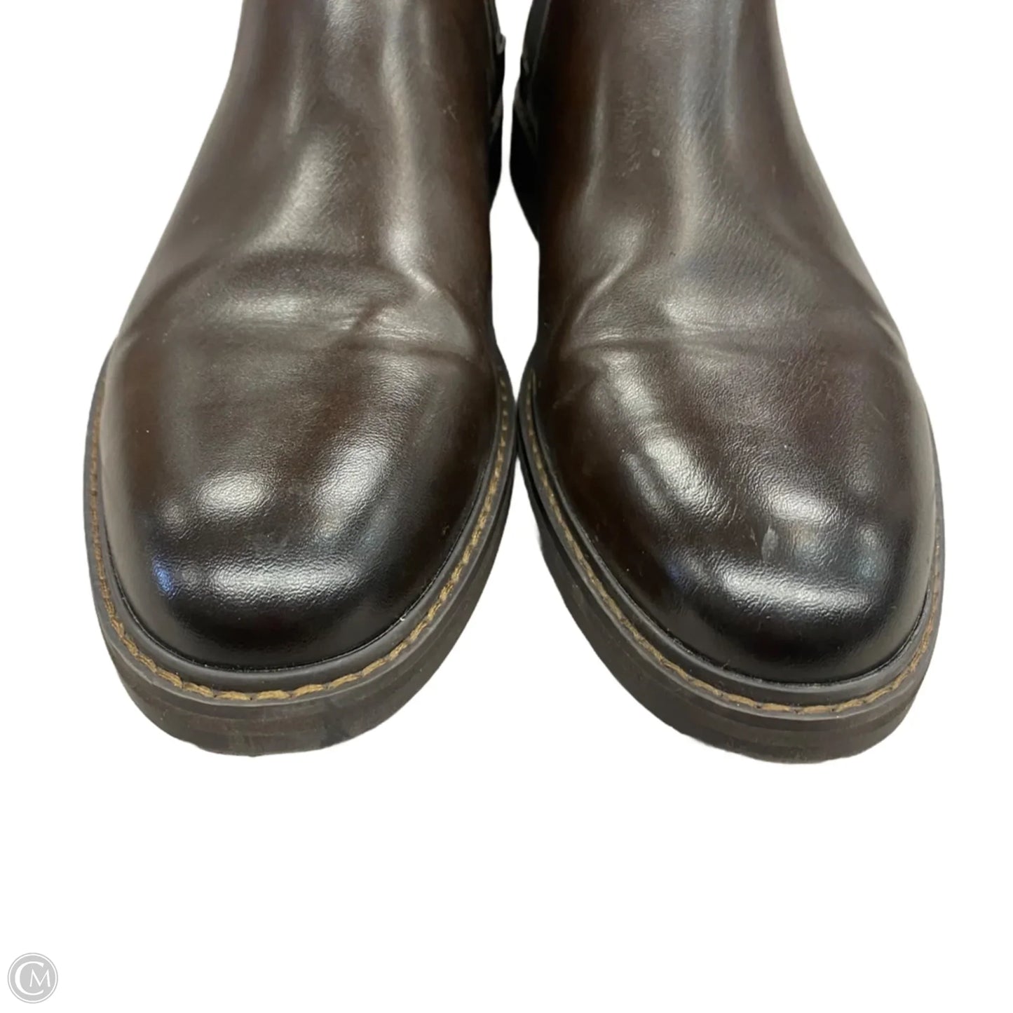 Boots Ankle Heels By H&m In Brown, Size: 8.5