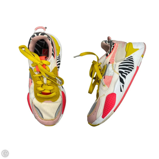 Shoes Athletic By Puma In Orange & Yellow, Size: 7