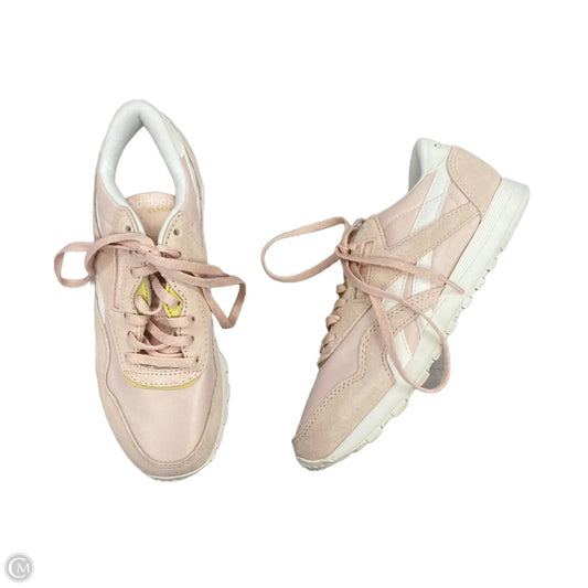Shoes Athletic By Reebok In Pink & White, Size: 6.5