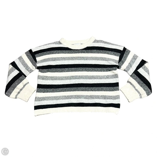 Sweater By Pink Rose In Grey & Orange, Size: L