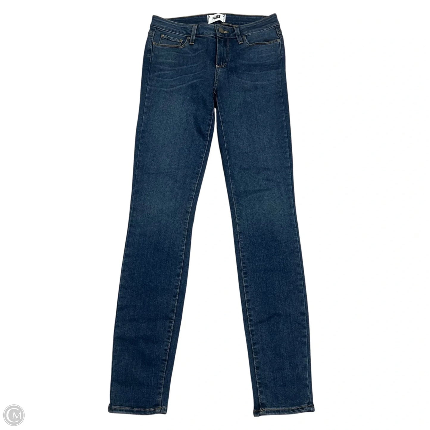 Jeans Skinny By Paige In Blue Denim, Size: 4
