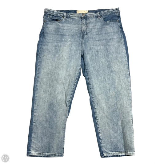 Jeans Boot Cut By Soft Surroundings In Blue Denim, Size: 22