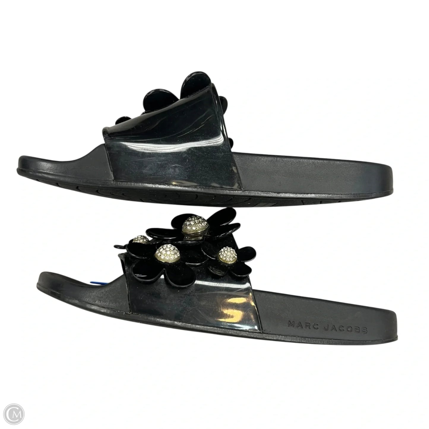 Sandals Luxury Designer By Marc Jacobs In Black, Size: 8.5