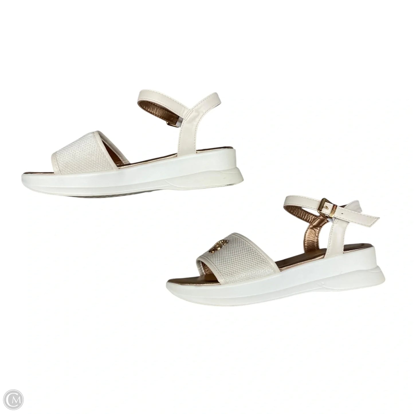 Sandals Heels Wedge By Juicy Couture In White, Size: 9.5