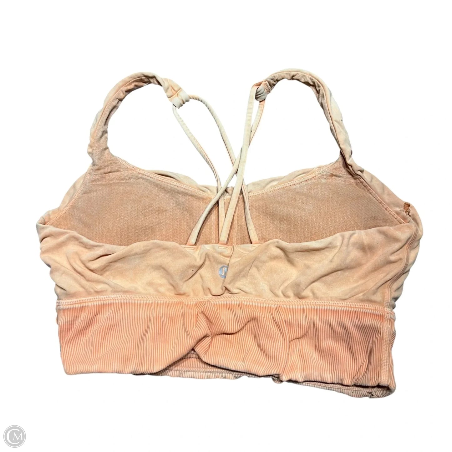 Athletic Bra By Lululemon In Orange, Size: 8